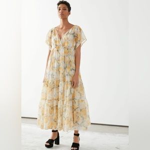 & OTHER STORIES Sheer Lyocell Blend Maxi Dress